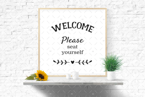 Welcome, Please Seat Yourself SVG