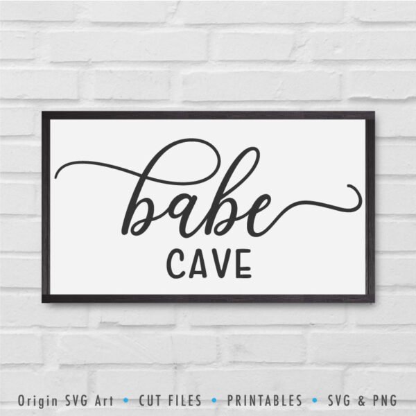 Babe Cave SVG - Image 2