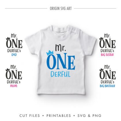 Birthday Mr. OneDerful SVG