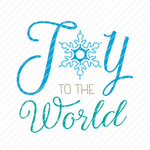 Joy To The World SVG and PNG Christmas Cutfile for Cricut - Image 2