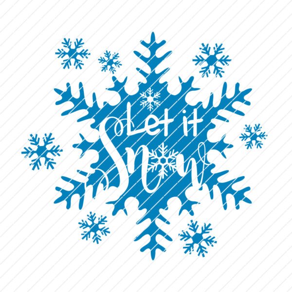 Let It Snow Cutting File - Image 2