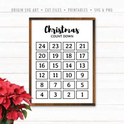 countdown christmas sign