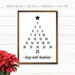 Days Until Christmas Sign Cricut File – Origin SVG Art