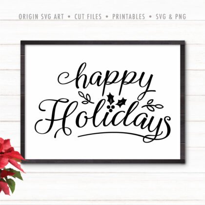 christmas holidays svg