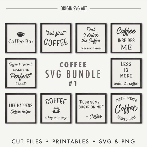 Coffee SVG Bundle