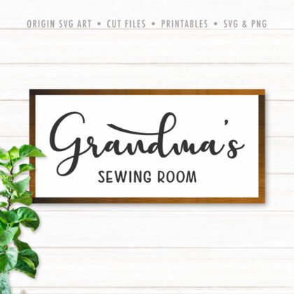 Grandma's Sewing Room SVG