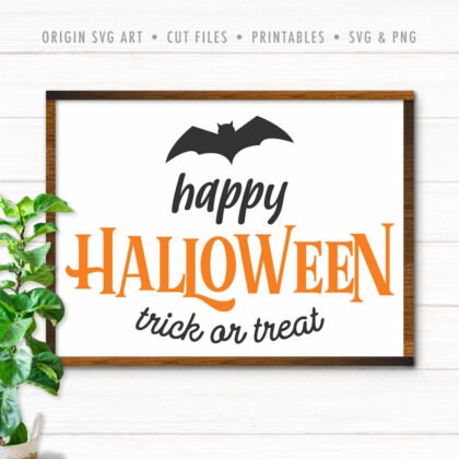Happy Halloween Trick Or Treat SVG