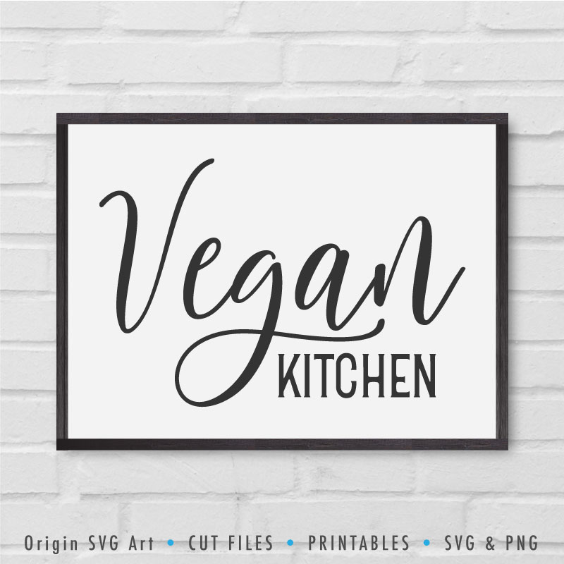 vegan kitchen svg