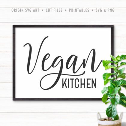 vegan kitchen svg