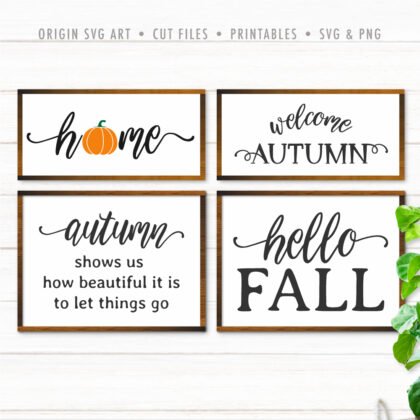 Autumn Fall SVG Mini Bundle 01