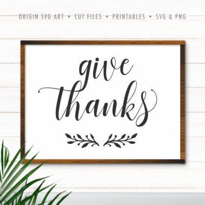 Give Thanks SVG