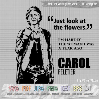 Carol Peletier The Walking Dead Clip art SVG Cut files