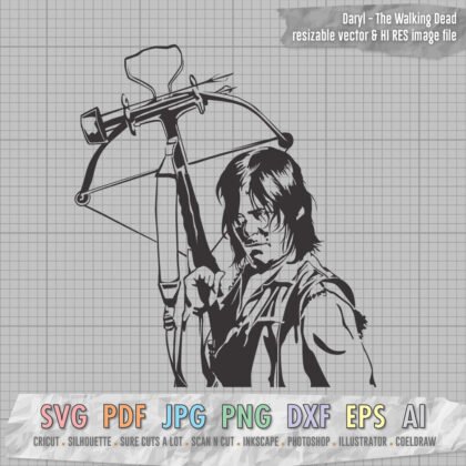 The Walking Dead Daryl Dixon SVG