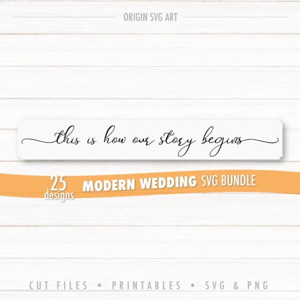 25 Designs WEDDING Signs Bundle, Modern Wedding Cards SVG