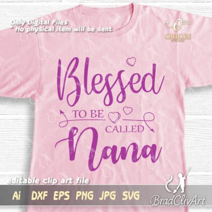 blessed nana svg