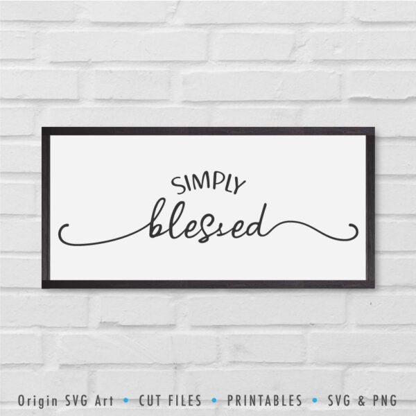 Simply Blessed SVG - Image 2