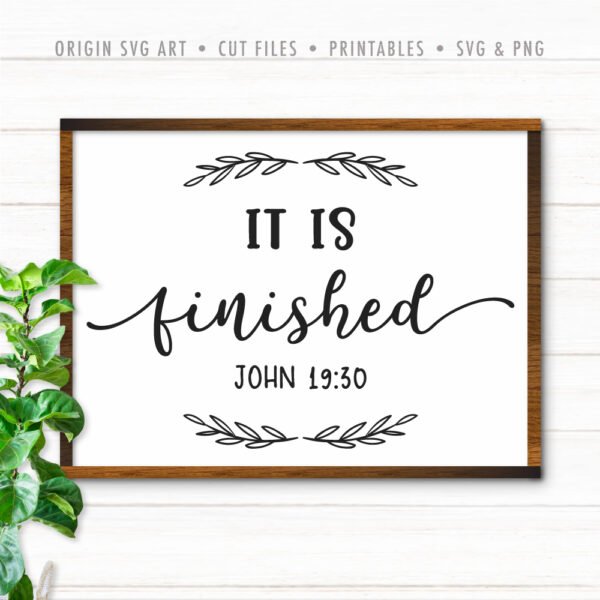 It Is Finished, John 19:30 SVG