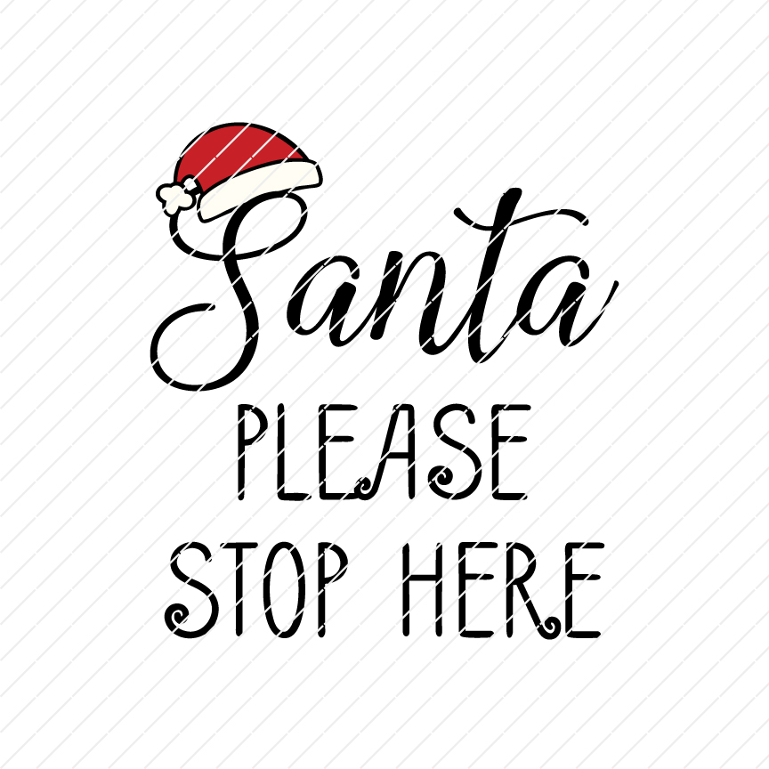 Download Free SVG Cut File - Dont Stop Believing Santa-01 - SVG & Me. 