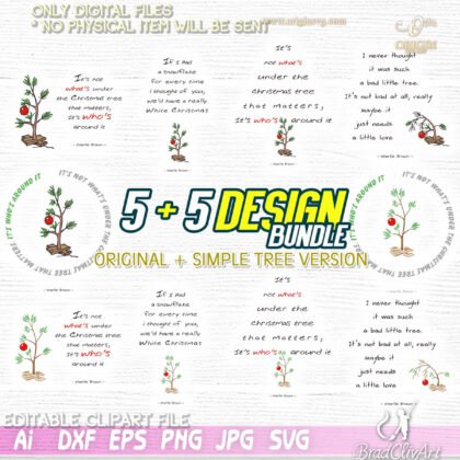 charlie christmas tree svg