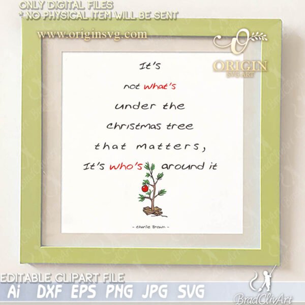 Charlie Brown Christmas Tree SVG and cutfile bundle - Image 7