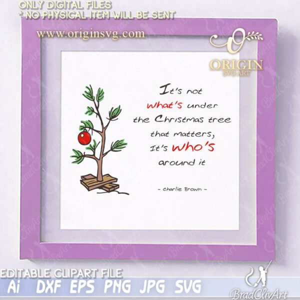 Charlie Brown Christmas Tree SVG and cutfile bundle - Image 5