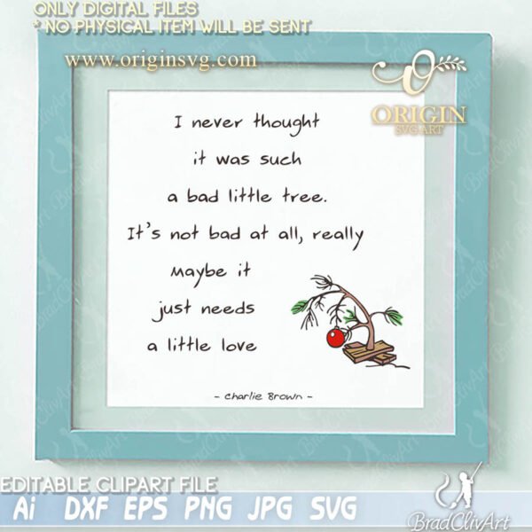 Charlie Brown Christmas Tree SVG and cutfile bundle - Image 4