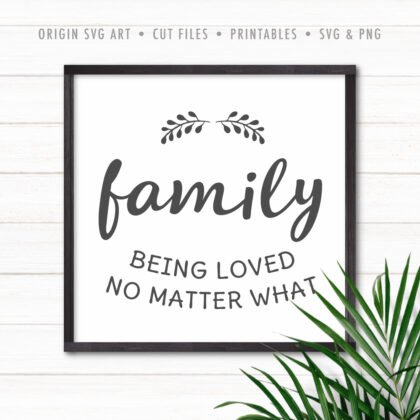 being loved no matter what