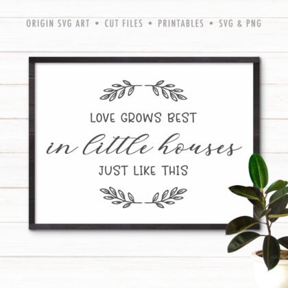 little house wall sign