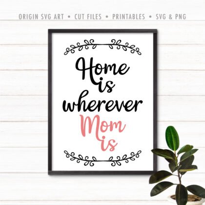 Home Is Wherever Mom Is SVG