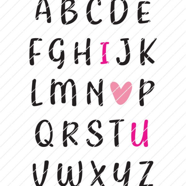 ABC I Love You SVG
