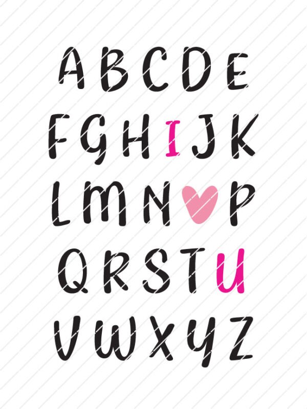 ABC I Love You SVG