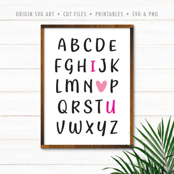 ABC I Love You SVG