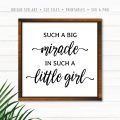 Such A Big Miracle In Such A Little Girl SVG
