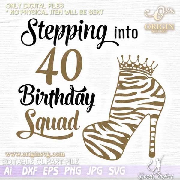 Stepping into my 40th birthday queen and squad cut files - Image 3