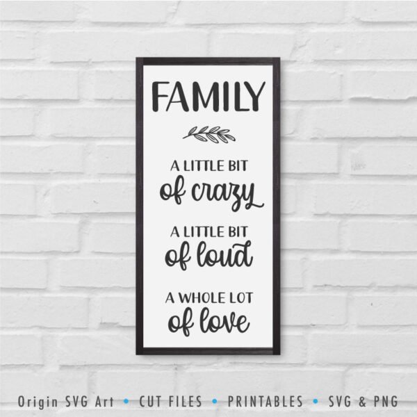 Family a little bit of crazy SVG - Image 3