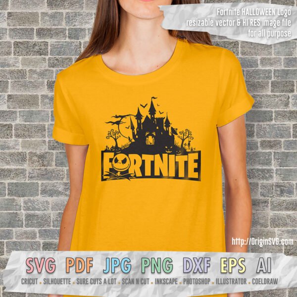 Fortnite Halloween Logo for T-shirt