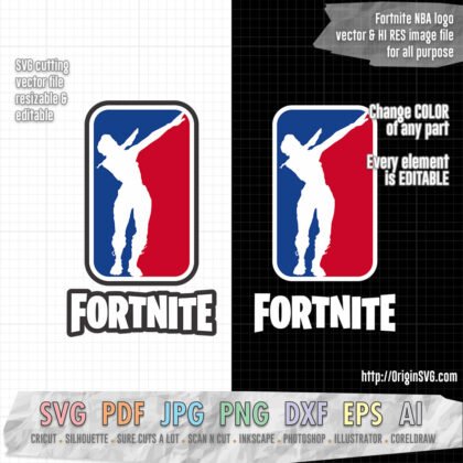 fortnite NBA logo dab SVG cut files