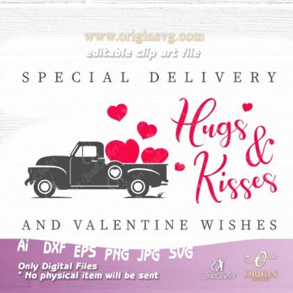 hugs and kisses svg