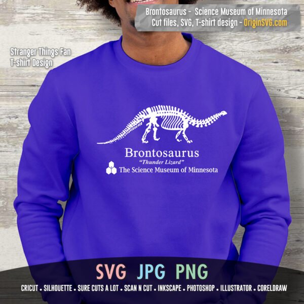 brontosaurus thunder lizard sciene museum of minnesota stranger things