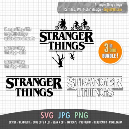 stranger things logo bundle