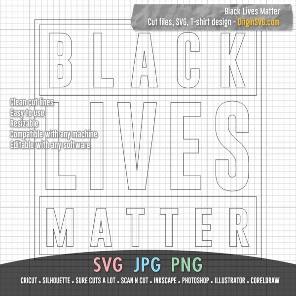 black lives matter SVG
