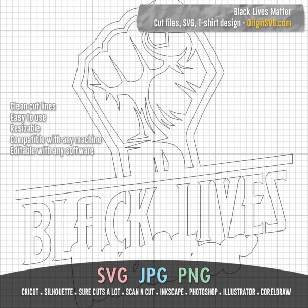 black lives matter SVG