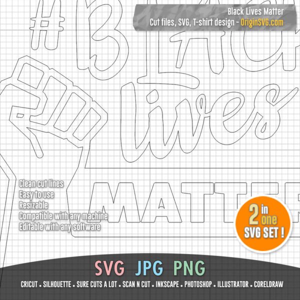 black lives matter SVG