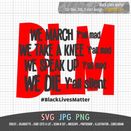 Black Lives Matter We March Y'all Mad