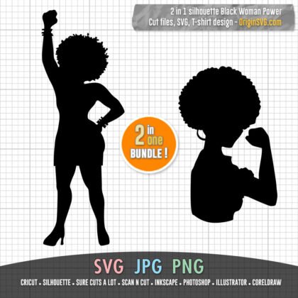 Woman Power Silhouette