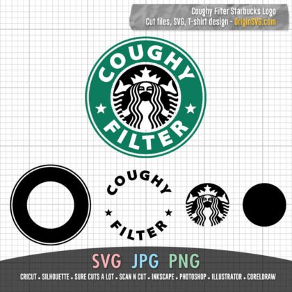 Coughy Filter SVG Design - Starbucks Logo