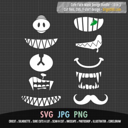 cute face mask set 1