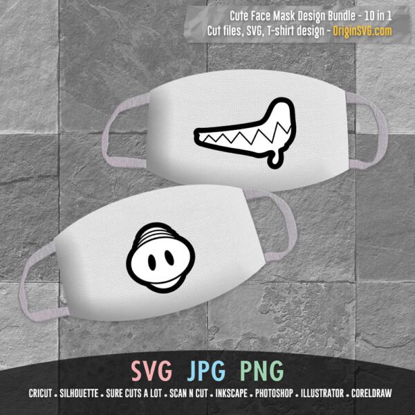 cute face mask set 1