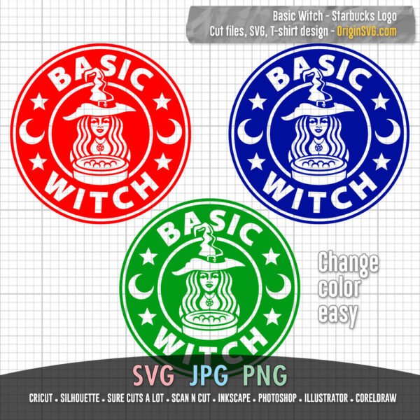 Basic Witch Halloween SVG Design - Image 2