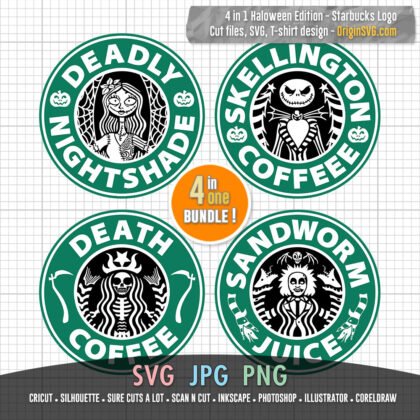 jack skellington starbucks logo